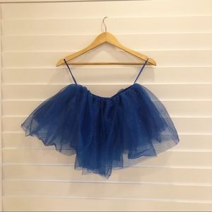 Revolution Tulle Tutu Dance Skirt Royal Blue- L